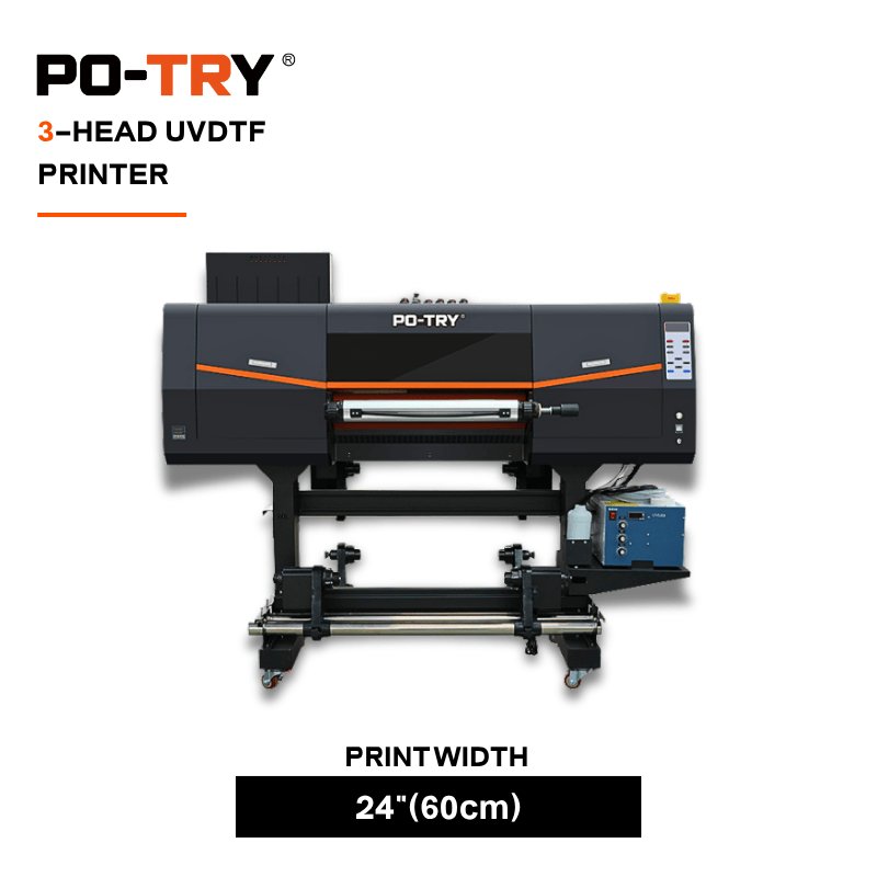 UV DTF 60cm(24") 3-HEAD Printer (I3200-U1)