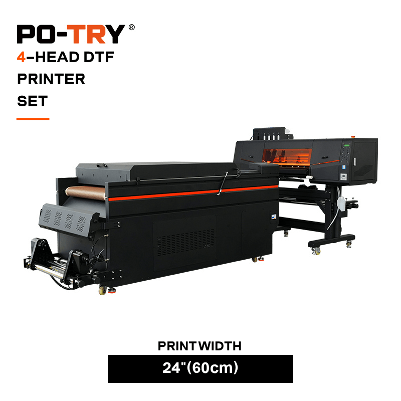 DTF 60cm(24") 4-HEAD Printer Set (I3200-A1)-0615(New)