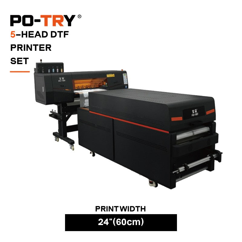 DTF 60cm(24") 5-HEAD Printer Set (I3200-A1)-0615(New)