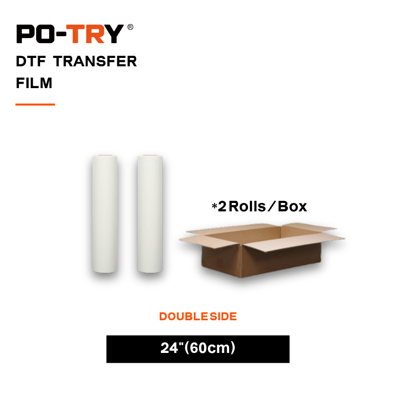 DTF Transfer Films - 60cm (24in) Double-Side Hot Peel