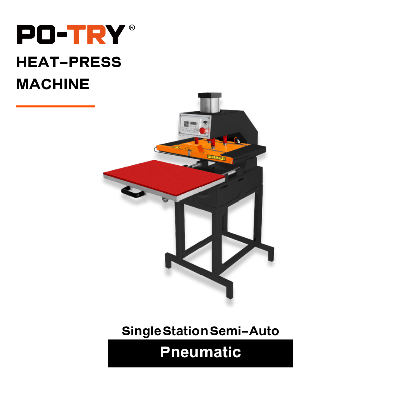 PO-TRY Single Station Semi-Auto Heat-Press Machine