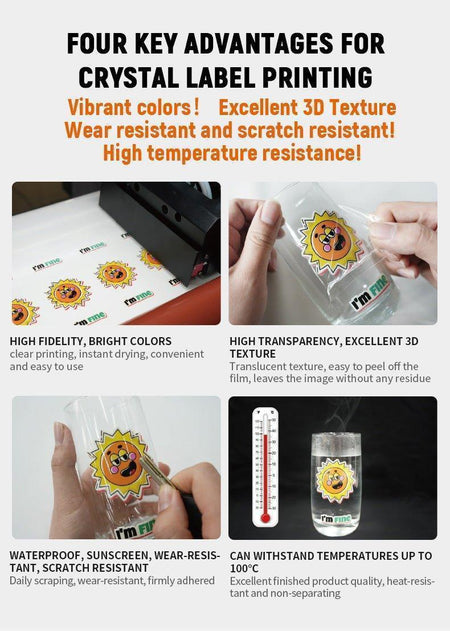 PO-TRY UV DTF Printer 30cm (12in) 2/3 Printheads (F1080/I1600-U1) - PO-TRY Inc.