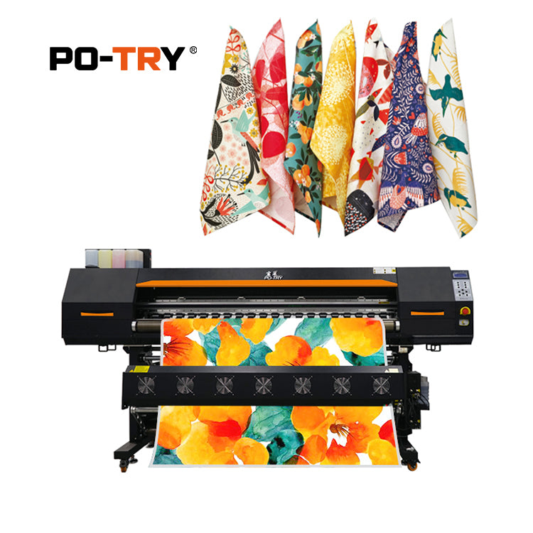 PO-TRY High Speed Sublimation Printer Machine 8 Printheads Strong Stability